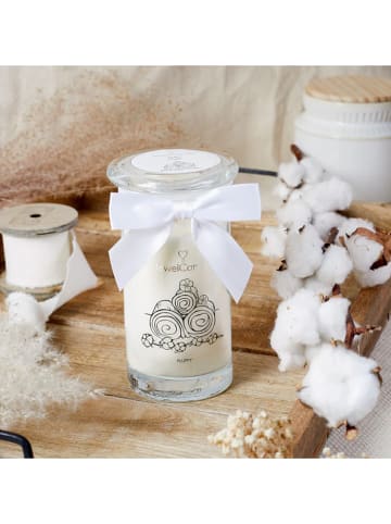 Juwelkerze Świeca zapachowa "Fluffy Cotton" z kolczykami - 400 g