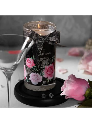 Juwelkerze Duftkerze mit Ring "Rose Noir " - 400 g