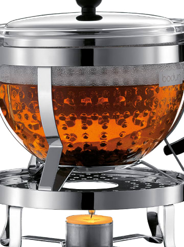 bodum 2tlg. Teebereiter-Set "Chambord" in Schwarz/ Chrom - 1,3 l