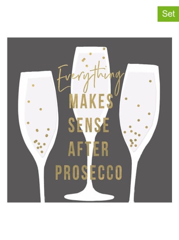 ppd Serwetki (40 szt.) "Makes Sense" w kolorze szarym