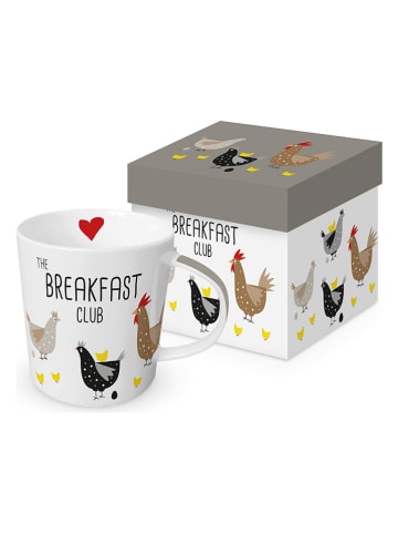 ppd Mok "Breakfast Club" wit/meerkleurig - 350 ml