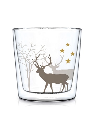 ppd Dubbelwandig glas "Winter Deers" meerkleurig - 300 ml