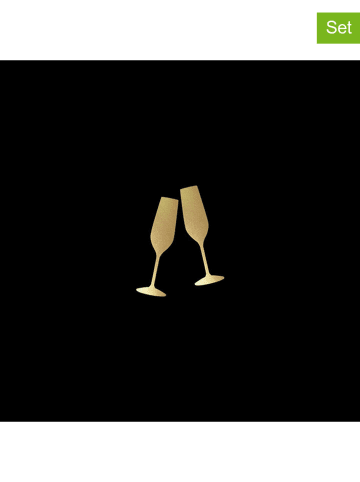 ppd Serwetki (40 szt.) "To Cheers" w kolorze czarnym