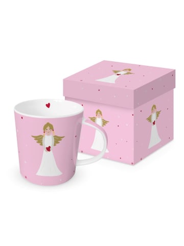 ppd Kubek jumbo "Ela with Love" w kolorze jasnoróżowym - 400 ml