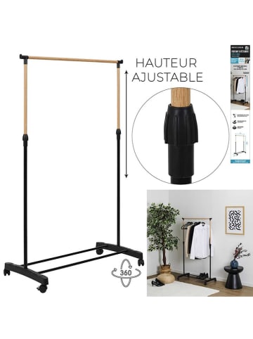 The Concept Factory Stojak w kolorze czarnym na ubrania