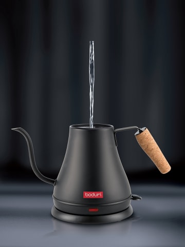 bodum Edelstahl-Gooseneck Wasserkocher "Melior" in Schwarz - 800 ml