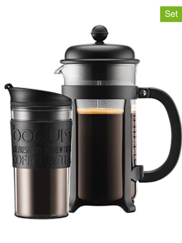 bodum 2-częściowy zestaw "Java" w kolorze czarnym do kawy