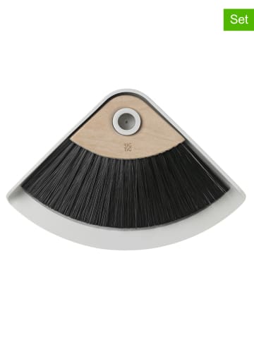 RIG-TIG 2-delige veger-en-blik-set zwart - (L)28 x (B)19 cm