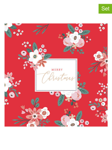 ppd Serwetki (40 szt.) "Merry Christmas" w kolorze czerwonym