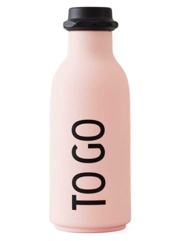 Design Letters Bidon "To Go" w kolorze jasnoróżowym - 500 ml