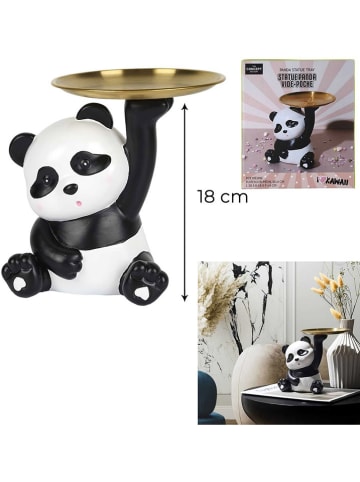 Rétro Chic Figurka dekoracyjna w kolorze czarno-białym - wys. 18 cm