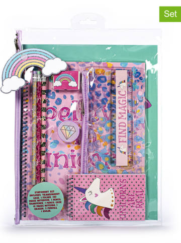 Tri-Coastal Design 10-częściowy zestaw w kolorze turkusowo-jasnoróżowym