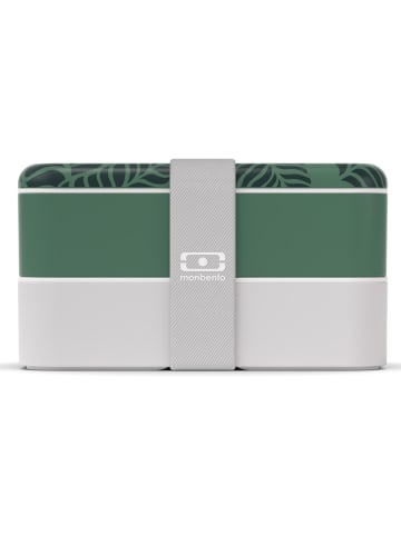 Monbento Pojemnik "Jungle" w kolorze zielono-szarym na lunch - 1 l