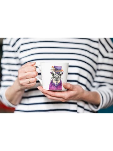 Mikasa Kubek "Mouse" w kolorze biało-fioletowym - 380 ml