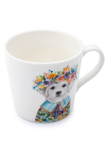Mikasa Tasse "Puppy" in Weiß/ Bunt - 380 ml