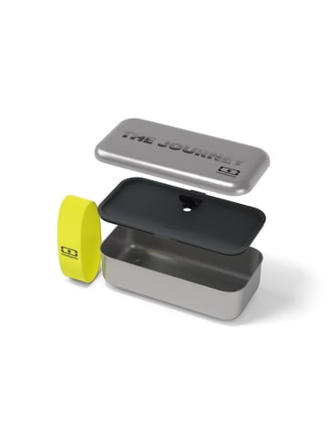 Monbento 5-częściowy zestaw "The Journey" w kolorze srebrno-żółtym na lunch