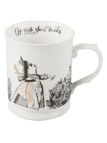 Mikasa Kubek jumbo "Alice In Wonderland" w kolorze biało-czarnym - 400 ml