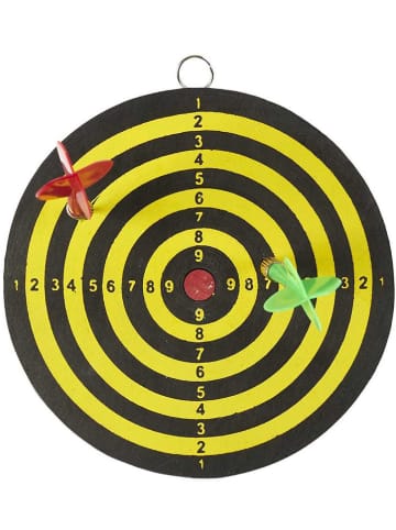 The Concept Factory 2-delige set: dartspellen geel/zwart - Ø 15 cm