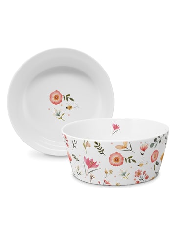 ppd Kom "Oh Happy Day" wit/meerkleurig - Ø 15 cm