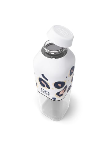 Monbento Bidon "Positive M" w kolorze biało-czarno-jasnoróżowym - 500 ml