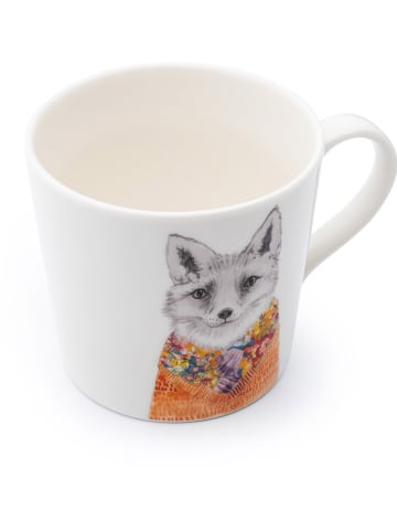 Mikasa Kop "Fox" wit/oranje - 380 ml