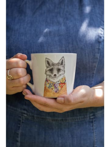 Mikasa Kop "Fox" wit/oranje - 380 ml