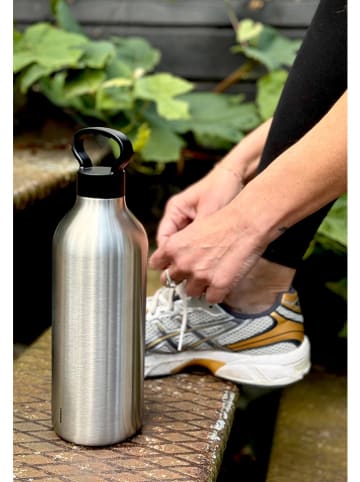 Stelton Butelka termiczna "Tabi" w kolorze srebrno-czarnym - 1 l