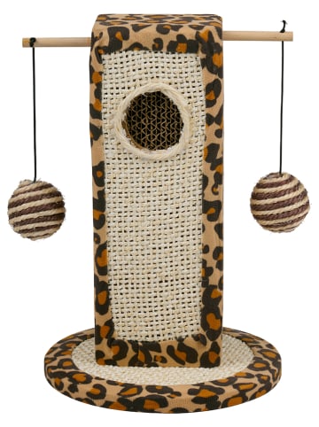 Edco Drapak w kolorze beżowo-jasnobrązowym dla kota - 21 x 30 x 20 cm