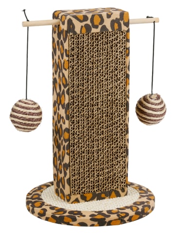 Edco Kratzbaum in Beige/ Hellbraun - (B)21 x (H)30 x (T)20 cm