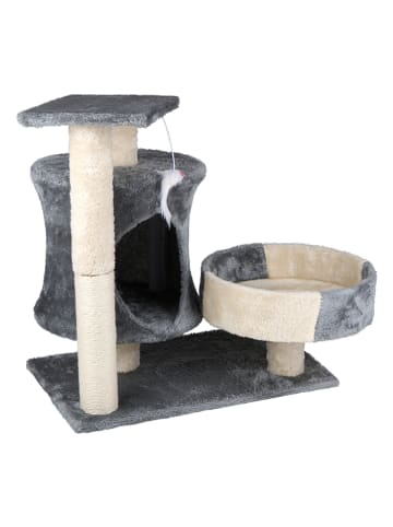 Edco Drapak w kolorze szaro-kremowym dla kota - 50 x 58 x 33 cm