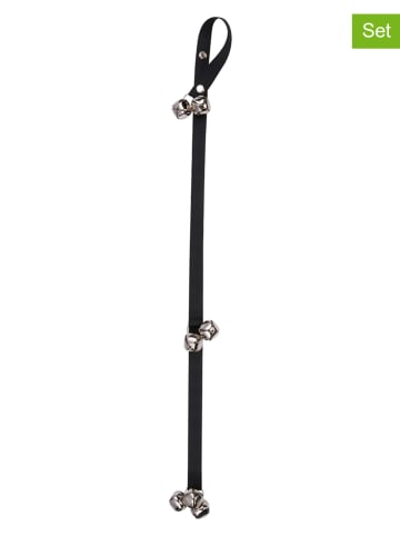 Edco 2-delige set: puppytrainingsbel zwart - (L)85 cm