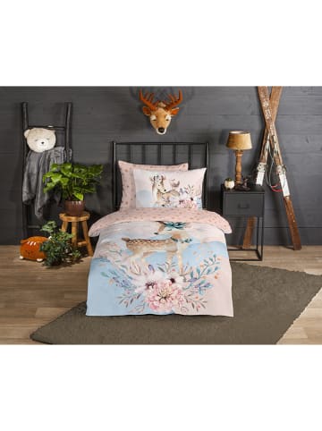 Good Morning Komplet pościeli flanelowej "Josy" w kolorze jasnoróżowym