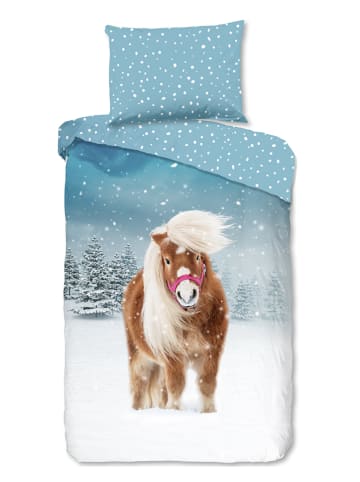 Good Morning Komplet pościeli flanelowej "Sweet" ze wzorem