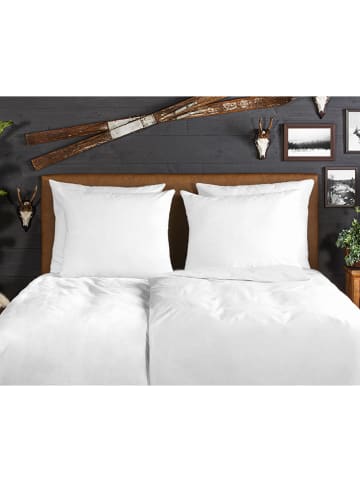 Good Morning Flanell-Bettwäsche-Set in Weiß