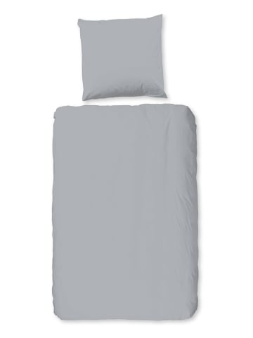 Good Morning Flanell-Bettwäsche-Set in Grau