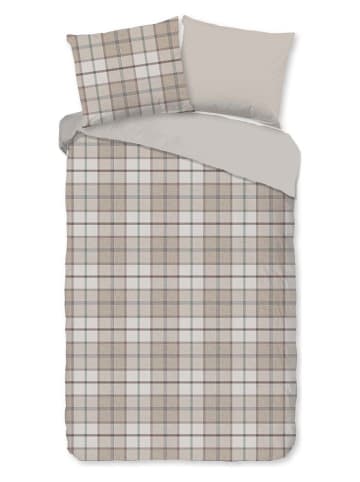 Good Morning Flanell-Bettwäsche-Set "Bernardus" in Beige