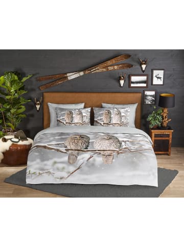 Good Morning Flanell-Bettwäsche-Set "Febe" in Grau