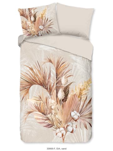 Good Morning Flanellen beddengoedset "Gia" beige