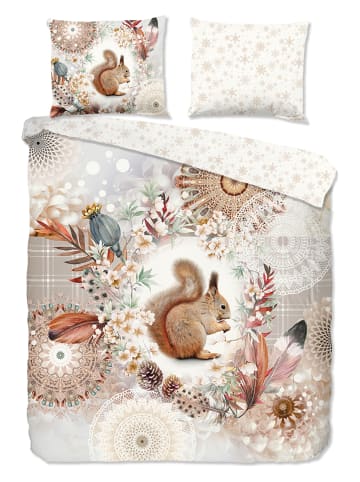 Hip Flanellen beddengoedset "Romar" beige/meerkleurig