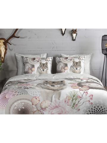 Hip Flanellen beddengoedset "Isaci" grijs