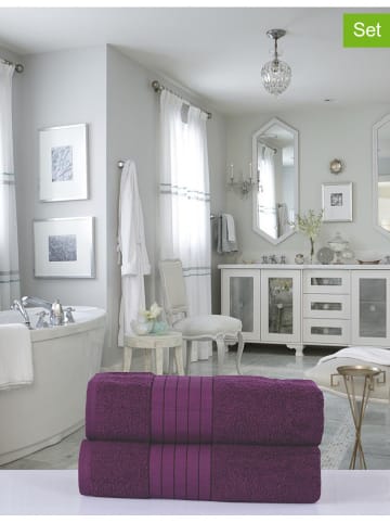 Good Morning 2er-Set: Duschtücher in Bordeaux