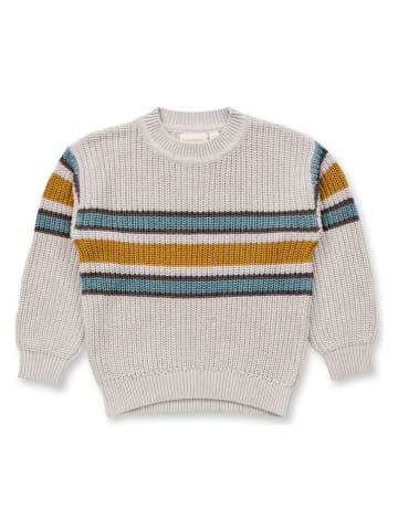 Sense Organics Pullover "Delia" in Creme/ Senf/ Grün