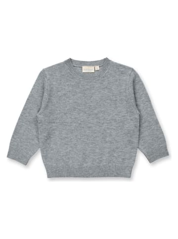 Sense Organics Wełniany sweter "Ike" w kolorze szarym