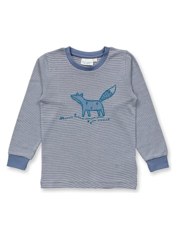 Sense Organics Piżama "Long John" w kolorze niebieskim