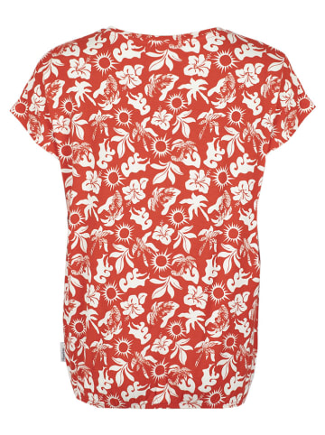 Roadsign Shirt in Orange/ Weiß