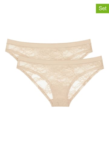 Triumph 2er-Set: Slips "Smart Deco Brazilian" in Creme