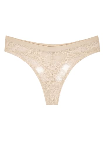 Triumph 2-delige set: strings "Smart Deco" crème