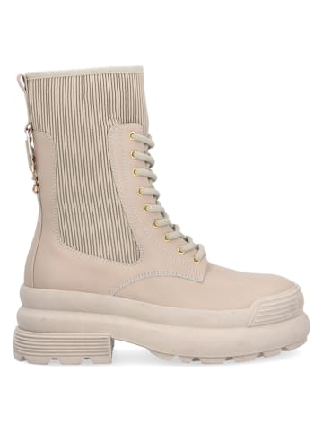 Liu Jo Skórzane botki w kolorze szarobrązowym