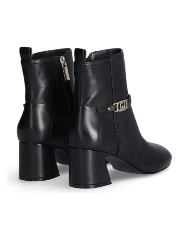 Liu Jo Leder-Stiefeletten in Schwarz