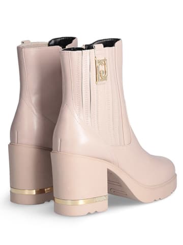 Liu Jo Leren enkellaarzen lichtroze